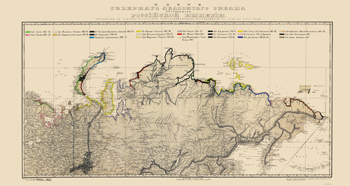 Mappa storica russia - -,