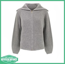 Cardigan Deha donna con zip maglione con collo alto maglia tempo libero casual