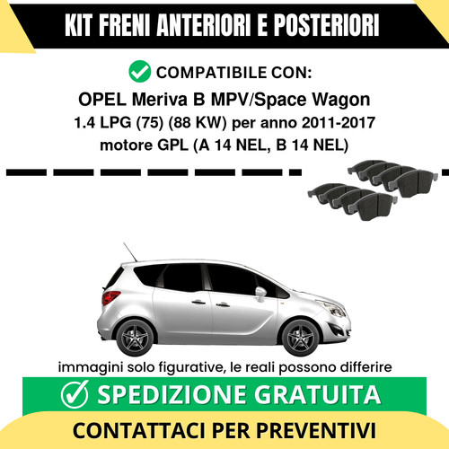 Pastiglie freno ant post - ant, +