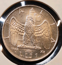 Italia 1 lira 1942- Vittorio