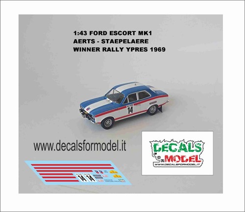 Decals ford escort mk1 - 1:43,