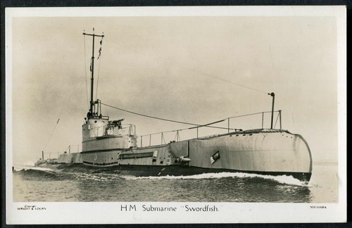 Submarine swordfish - h.m., "swordfish"