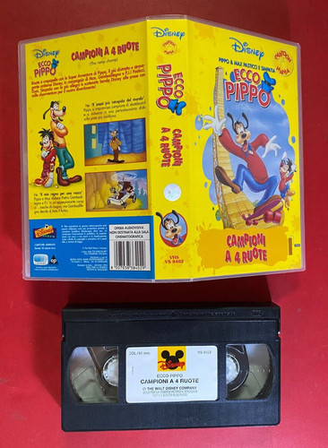 Vhs cartone animato ecco pippo - vhs,