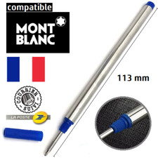 Recharge Stylo Bille Bleu – Compatible Montblanc Rollerball Refill – 11,3 cm – M