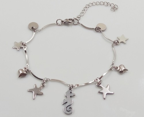 1pz bracciale acciaio inox - , con
