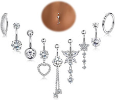 14G 9 Pezzi Piercing Ombelico