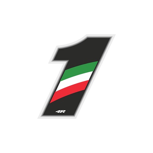 13161 numero gara adesivo - numero,
