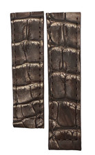 Spezzoni vero Alligatore Hornback Marrone 20/16mm per Daytona Handmade in Italy