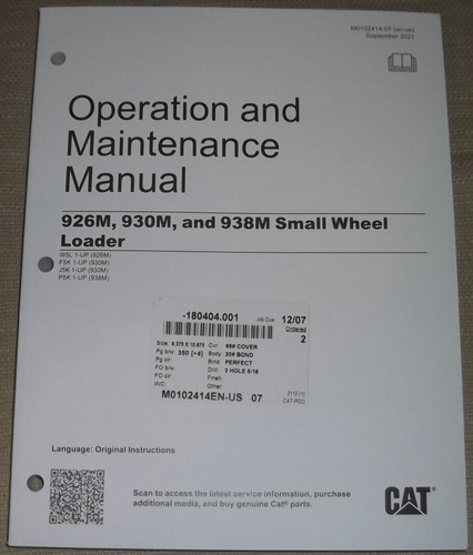 Cat caterpillar 926m - 926m, 930m