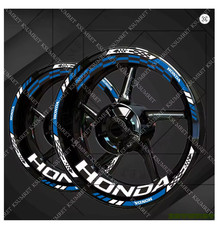 SET DECALCOMANIE ADESIVI PER CERCHI HONDA HORNET CBR 600 /900 /1000 BLU/BIANCHI