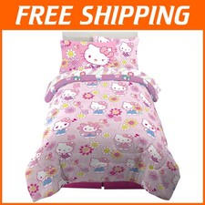 Hello Kitty Set di Biancheria da Letto per Bambini, 5 Pezzi Misura Doppia