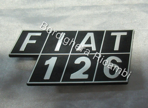 Fiat 126 scritta stemma - 126,