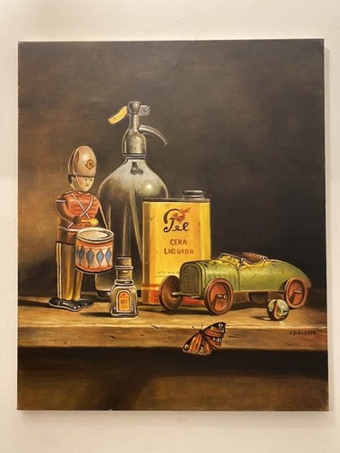 Dipinto olio tela 50x60 cm - su,
