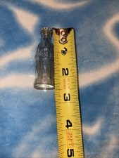 bottiglia contorno Coca-Cola in vetro miniatura circa 2,5”