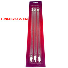 Lampade alogene per stufa elettrica 22 cm - 400 w 3 pezzi - resistenza stufa