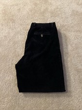 Pantalone nero vintage Baracuta in velluto a coste 36x32