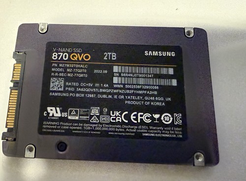 Samsung 870 qvo 2tb 77q2t0 - samsung,