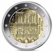 2 Euro Notre Dame Francia 2025