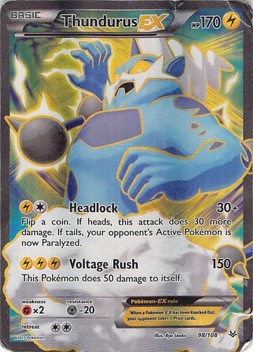 Thundurus 108 ultra rare - ex,