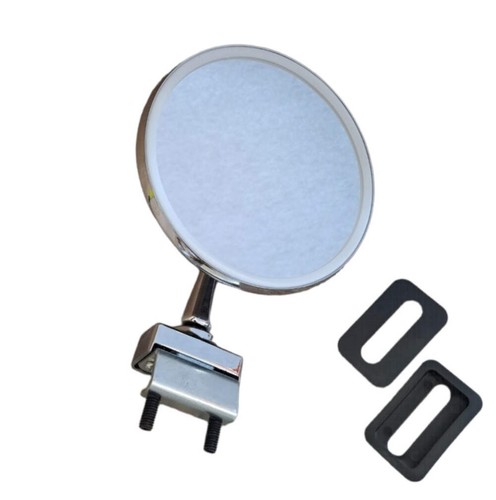 Round mirror chrome - , plate