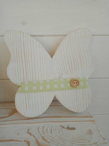 Farfalla legno naturale - farfalla,