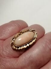 ANELLO ANTICO CON CORALLO PELLE D'ANGELO