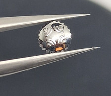 Zenith corona inox originale antipolvere D.5mm H.3mm P.90 anni 1970/2000 n.o.s.