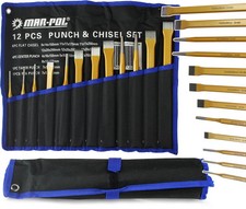 Set di Scalpelli 8-12 mm Cacciaspine 4-8 mm Punzoni Conico Cilindrico 7 mm