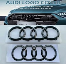 Kit Logo Nero Lucido Audi