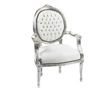 Poltrona  foglia argento