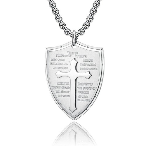 Collana uomo ciondolo croce - collana,