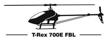 Adesivo T-Rex 700E FBL