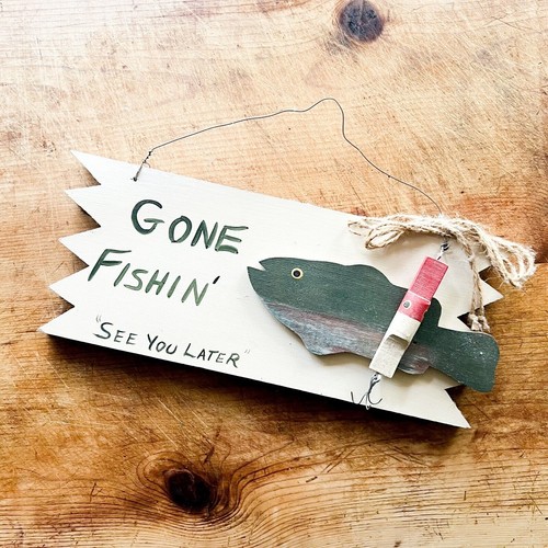 Insegna pesca andata - insegna,