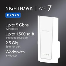 READ NETGEAR Wifi 7 Range Extender EXS25 BE5000 Dual-Band Wireless Booster