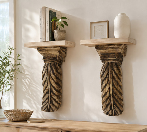 Capitelli pensili legno - legno, di