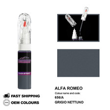 PER ALFA ROMEO GRIGIO NETTUNO 656/A Kit Ritocco Penna Pennello Fissaggio Graffi