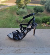 Sandalo Donna Nero Alto