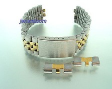 mm. 17  Cinturino Bracciale per Orologio mod. Jubilee Acciaio Bi-Colore ansa