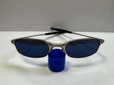 Occhiali sole vintage OAKLEY Square Wire 2.0 Spring Hinge - Argento- Ice Iridium