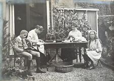 A family idyll.  Beginning of the 20th century, antique photograph.