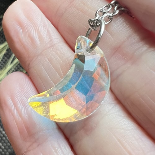 Collana mezzaluna cristallo - mezzaluna,