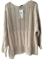 Maglione all'uncinetto marrone