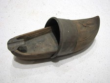 Antico zoccolo olandese porta posa cenere portacenere posacenere legno rame 18cm