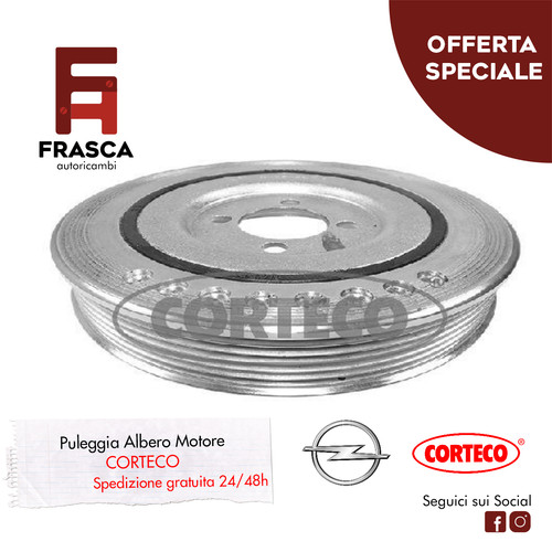 Puleggia albero motore opel - puleggia,