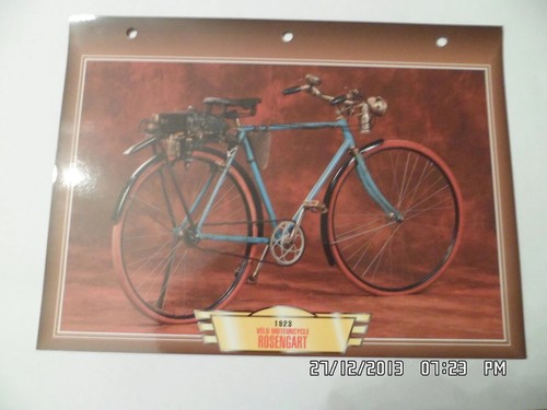 Carte fiche moto velo - fiche,