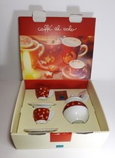Set Coppia Tazze Caffè + Zuccheriera THUN Caffè al Volo 2005 Limited Edition