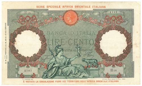 100 lire capranesi - lire,