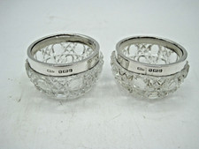 COPPIA DI SALI IN VETRO TAGLIO