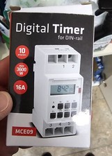 Timer Temporizzatore Digitale Programmabile sulla Guida DIN Rele 10programmi