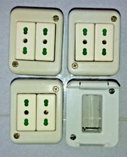 4 CASSETTE ESTERNE JEWISS  COMPLETE DI 6 PRESE BIPOLARI +2 TASTI MADE ITALY